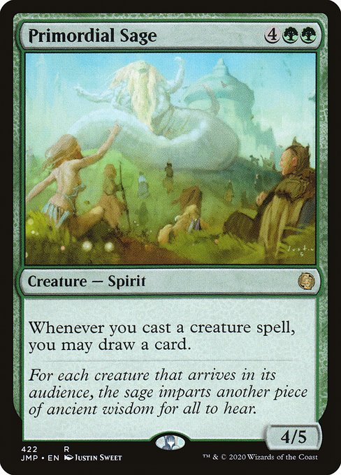 Primordial Sage highlighted card art