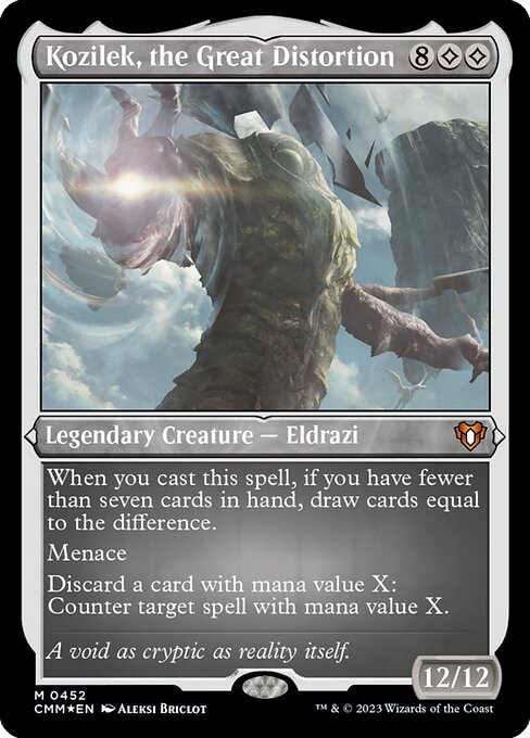 Kozilek, the Great Distortion from Commander Masters