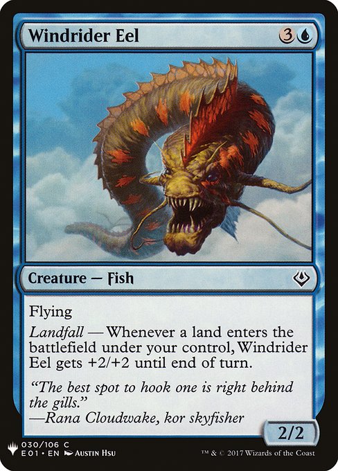 Windrider Eel highlighted card art