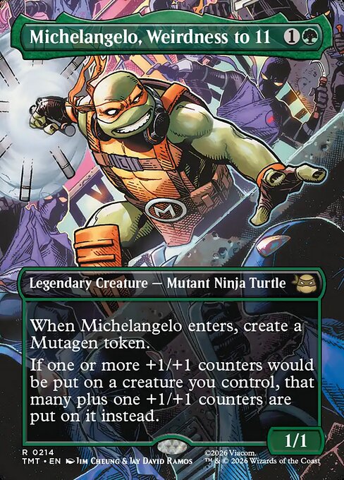 Michelangelo, Weirdness to 11 from Teenage Mutant Ninja Turtles