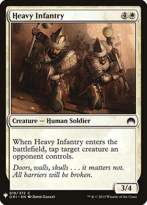 Heavy Infantry highlighted card art
