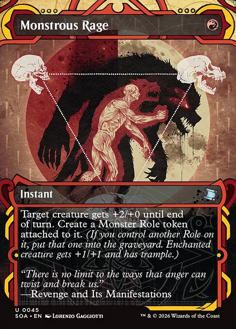 Monstrous Rage highlighted card art