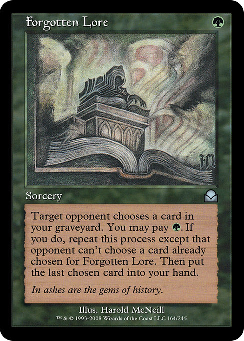Forgotten Lore highlighted card art