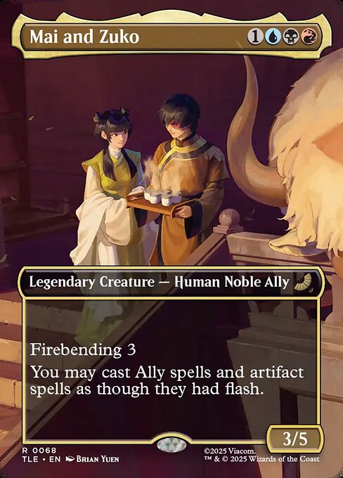 Mai and Zuko from Avatar: The Last Airbender Eternal