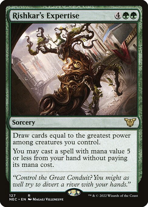 Rishkar's Expertise from Neon Dynasty Commander