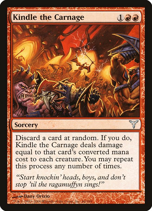 Kindle the Carnage highlighted card art