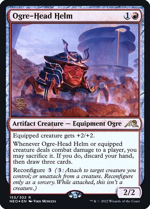 Ogre-Head Helm from Kamigawa: Neon Dynasty Promos