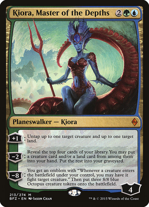 Kiora, Master of the Depths highlighted card art