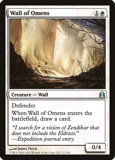 Wall of Omens from Commander 2011