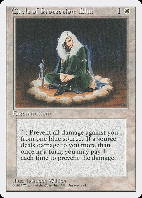 Circle of Protection: Blue from Fourth Edition