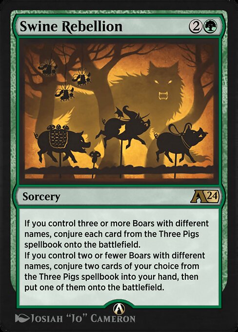 Swine Rebellion highlighted card art