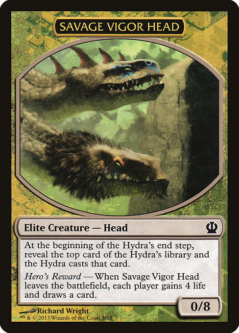 Savage Vigor Head highlighted card art