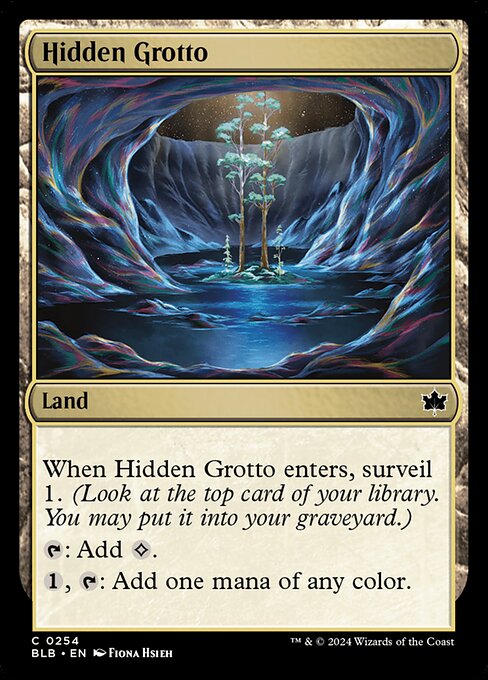 Hidden Grotto highlighted card art