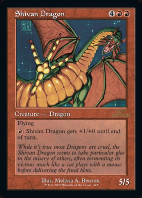 Shivan Dragon from 30th Anniversary Edition