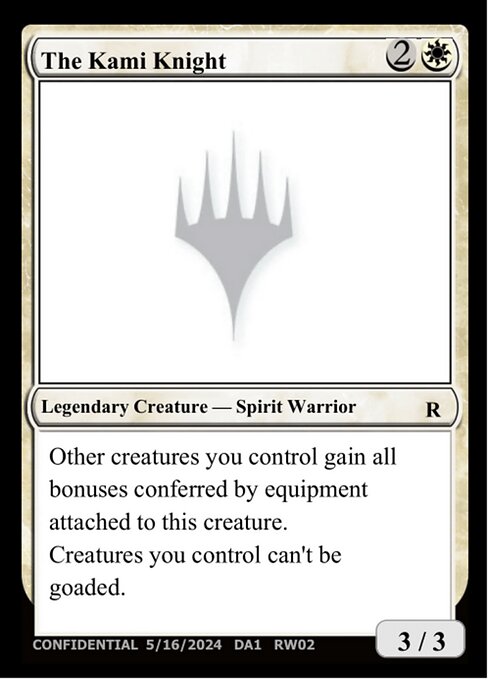The Kami Knight highlighted card art