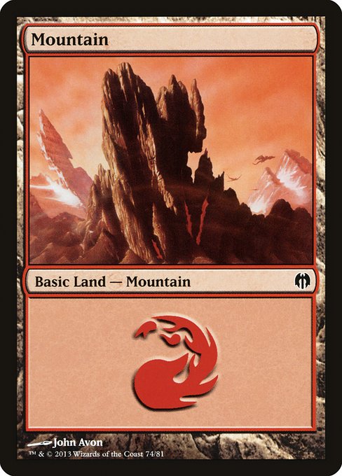 Mountain from Duel Decks: Heroes vs. Monsters