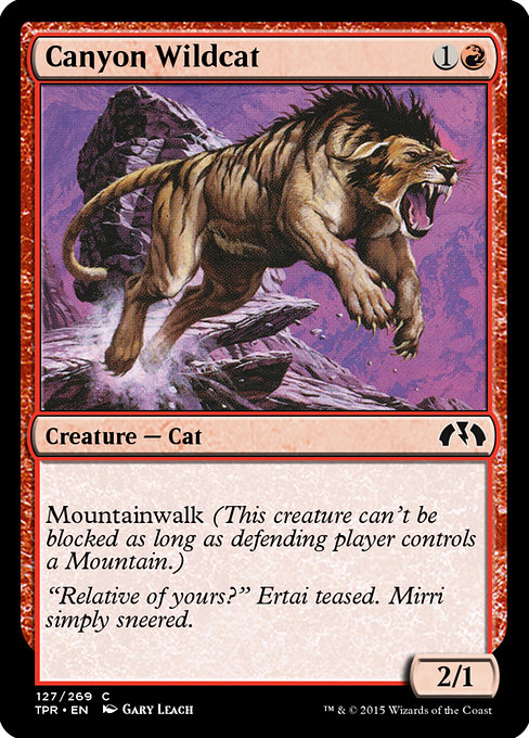 Canyon Wildcat highlighted card art