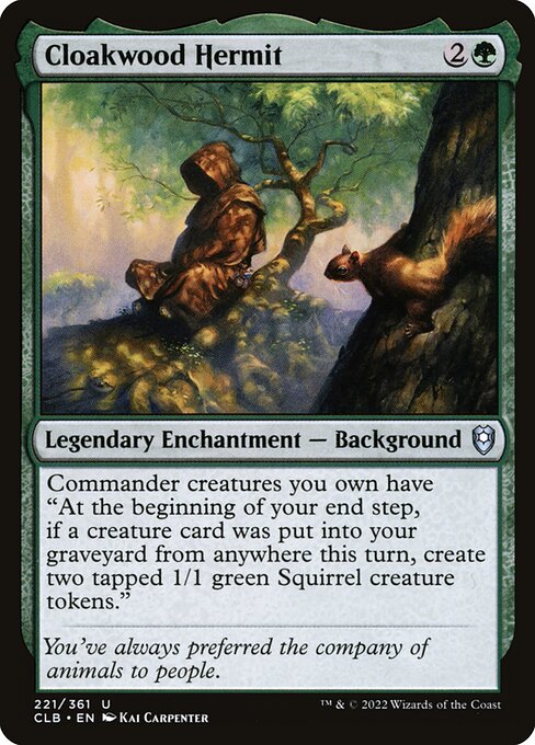 Cloakwood Hermit highlighted card art
