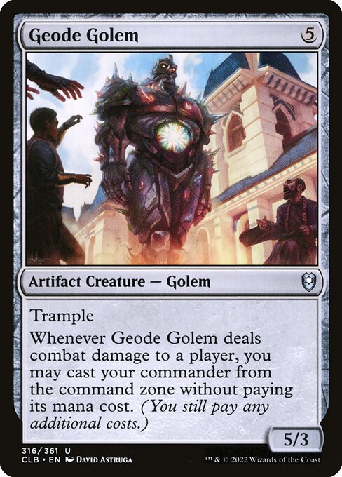 Geode Golem from Commander Legends: Battle for Baldur's Gate
