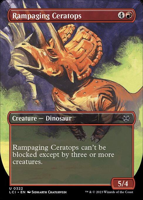 Rampaging Ceratops highlighted card art