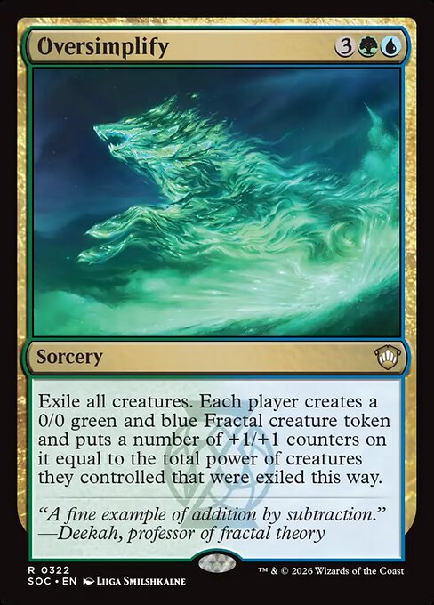 Oversimplify from Secrets of Strixhaven Commander
