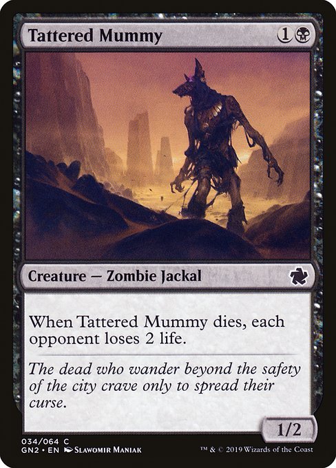 Tattered Mummy highlighted card art