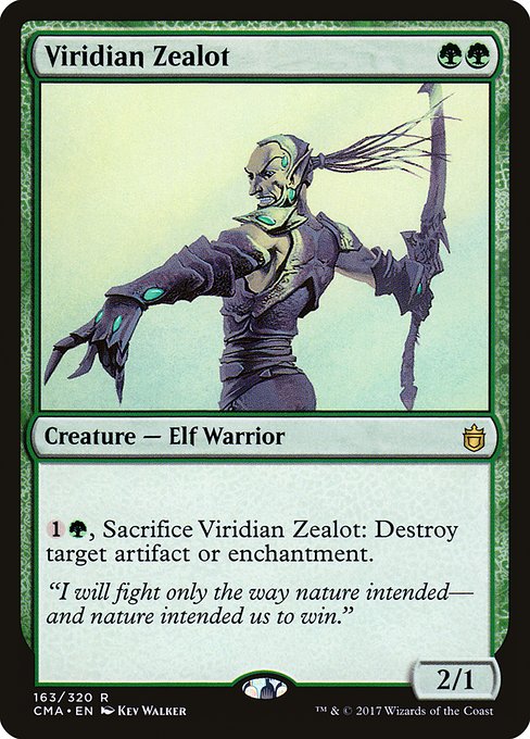 Viridian Zealot highlighted card art