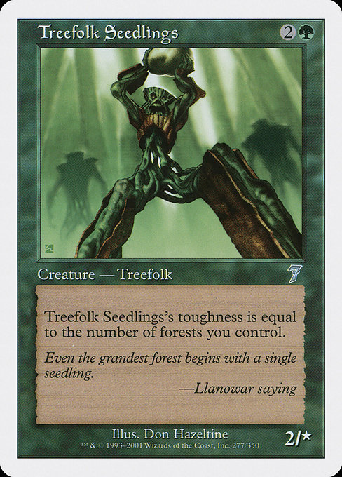 Treefolk Seedlings highlighted card art
