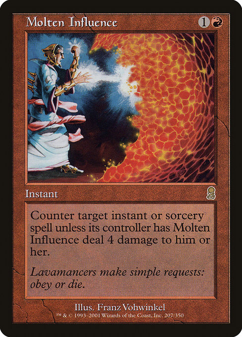 Molten Influence highlighted card art