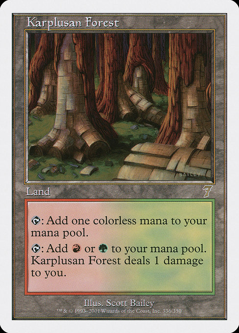Karplusan Forest from Seventh Edition