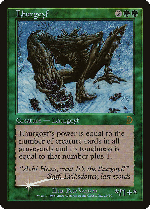 Lhurgoyf from Deckmasters