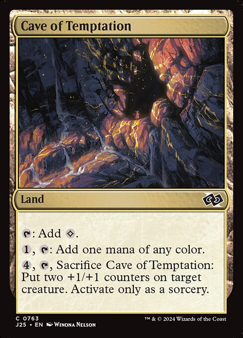 Cave of Temptation highlighted card art