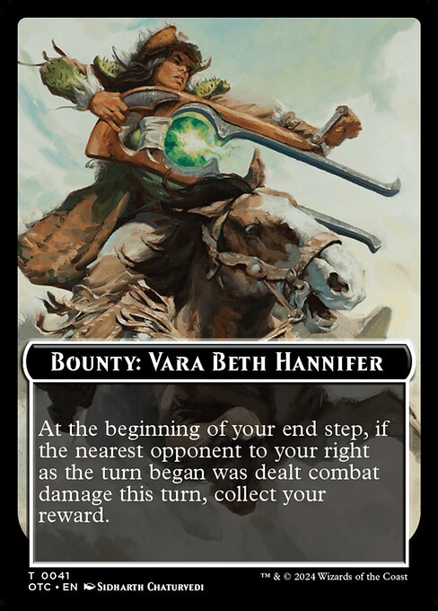 Bounty: Vara Beth Hannifer // Wanted! from Outlaws of Thunder Junction Commander Tokens