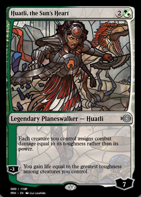 Huatli, the Sun's Heart from Magic Online Promos