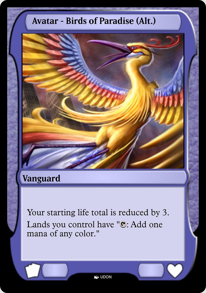 Birds of Paradise Avatar highlighted card art