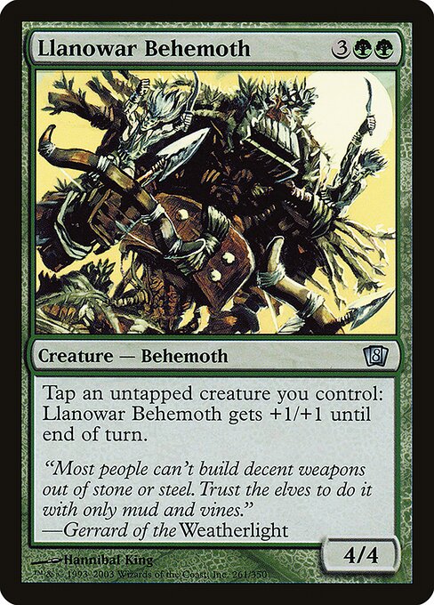 Llanowar Behemoth from Eighth Edition