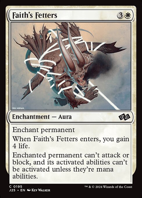 Faith's Fetters highlighted card art