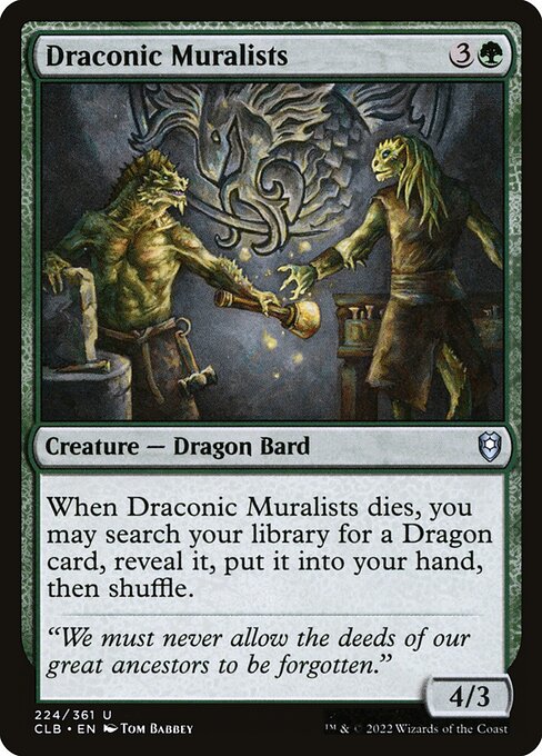 Draconic Muralists from Commander Legends: Battle for Baldur's Gate