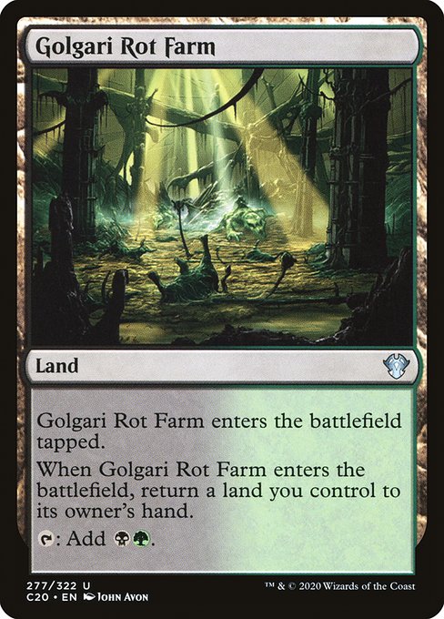 Golgari Rot Farm from Commander 2020