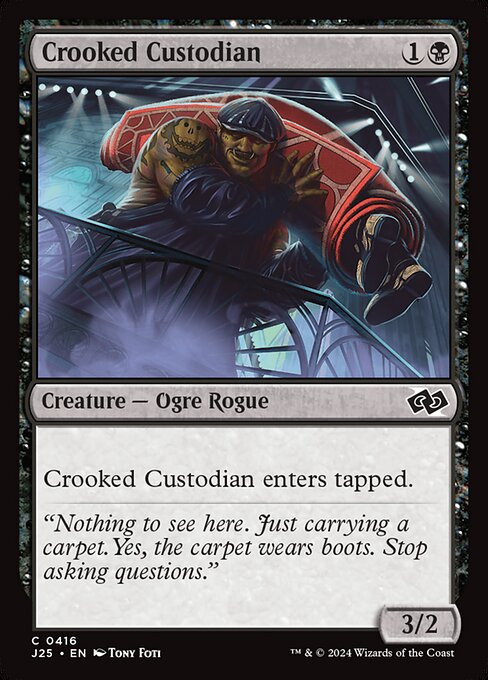 Crooked Custodian highlighted card art