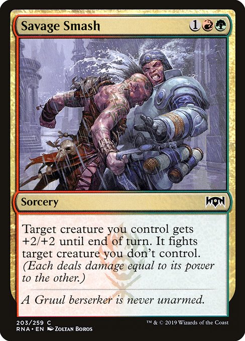 Savage Smash from Ravnica Allegiance