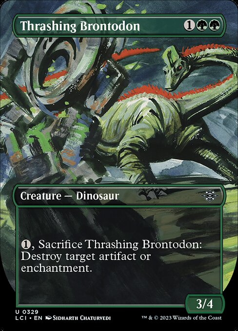 Thrashing Brontodon from The Lost Caverns of Ixalan