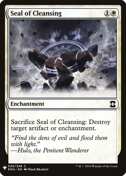 Seal of Cleansing from The List