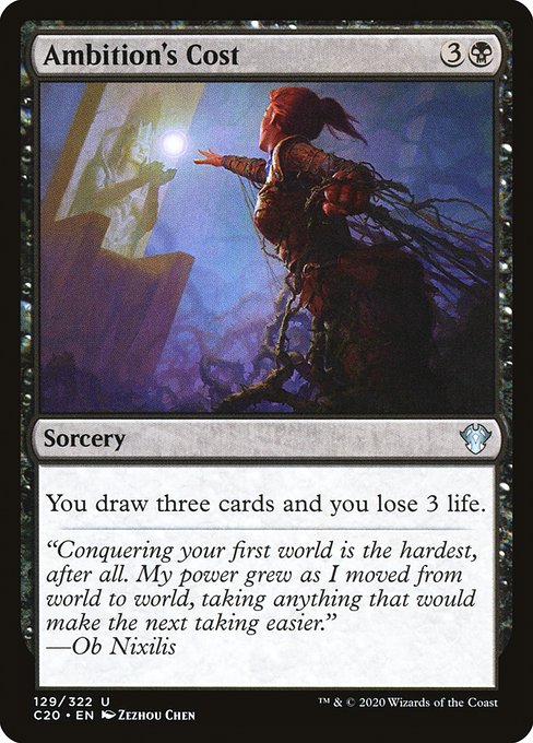 Ambition's Cost from Commander 2020
