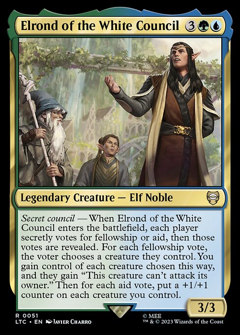 Elrond of the White Council from Tales of Middle-earth Commander