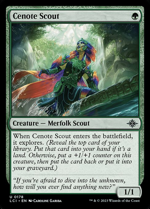 Cenote Scout highlighted card art