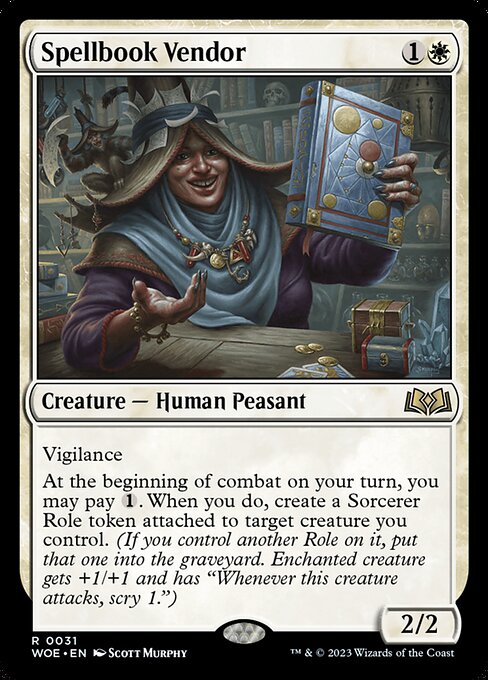 Spellbook Vendor from Wilds of Eldraine