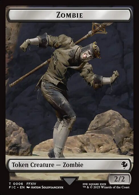 Zombie highlighted card art