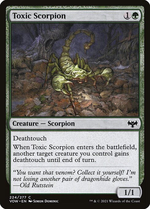 Toxic Scorpion from Innistrad: Crimson Vow