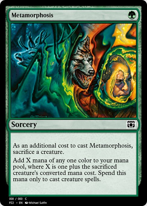 Metamorphosis highlighted card art